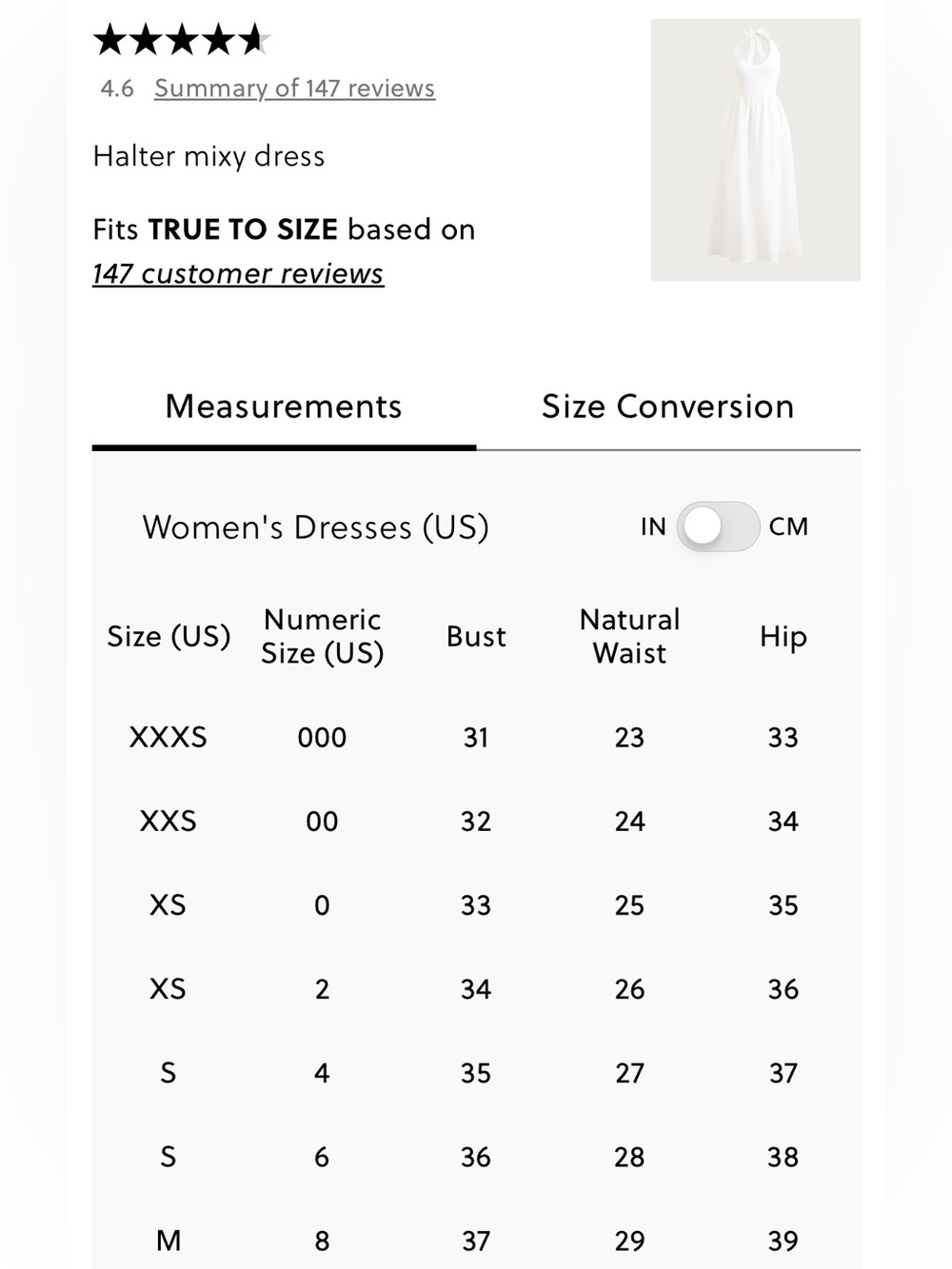 J Crew Halter Mixy Dress White Linen S - Picture 8 of 9